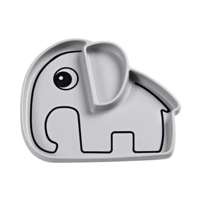 Plato de silicona antideslizante Elphee gris