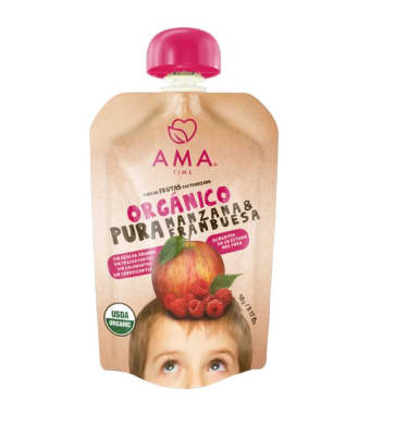 Puré Manzana & Frambuesa orgánico1