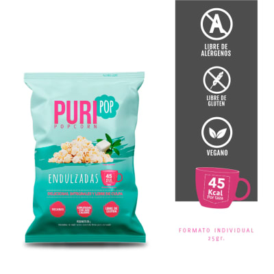Puripop Popcorn Endulzadas (25 gramos)1