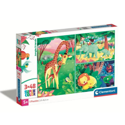 Puzzles 3 en 1 Amigos Jungla