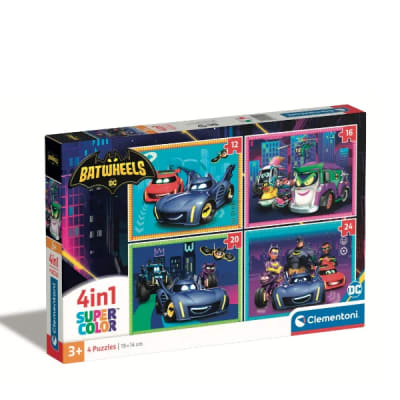Puzzle 4 en 1 Batwheels Clementoni