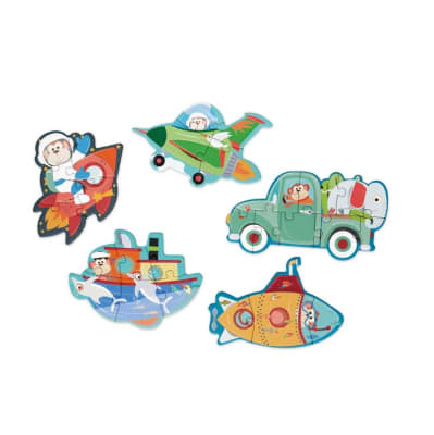 Puzzle progresivo Medios de Transporte