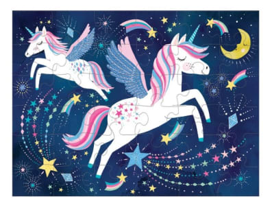 Puzzle Unicornios Mágicos (con bolso)