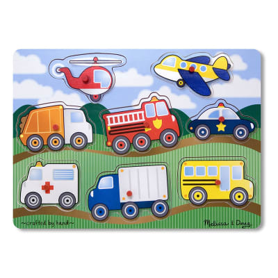 Puzzle con tomador- Medios de transporte1