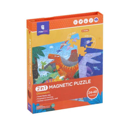 Puzzle magnético Dinosaurios 2 en 11