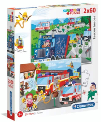 Puzzles 2 en 1 Héroes del Rescate