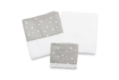 Juego de sábanas (cuna de madera)