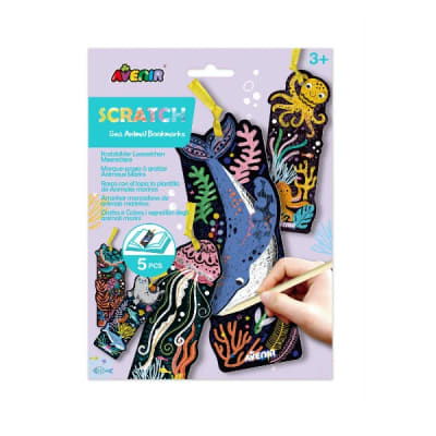 Marcadores de libro para raspar- Animales Marinos Avenir1