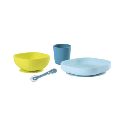 Set de aprendizaje de silicona verde