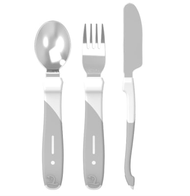 Set de cubiertos acero inoxidable gris1