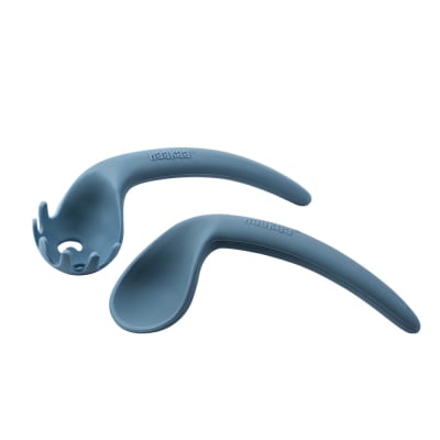 Set de cubiertos curvos azul2