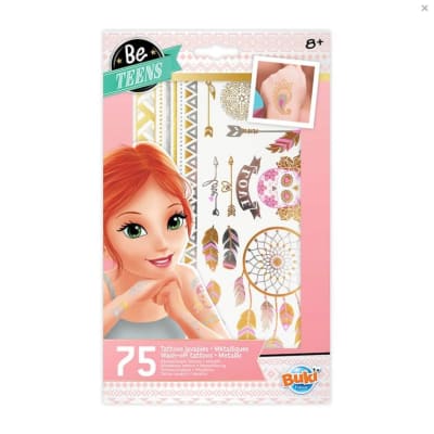 Set de 75 Tatuajes lavables Metálicos1