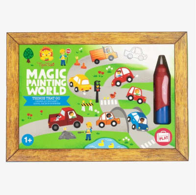 Set pintar con agua- Automóviles