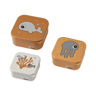 Set envases para snack Sea Friends mostaza1