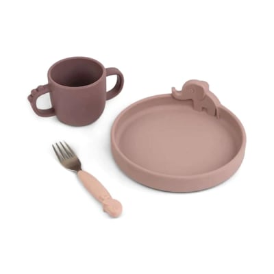 Set de Comida Peekaboo Deer Friends rosa