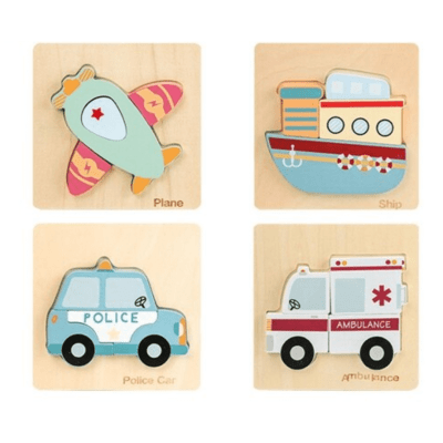 Set de puzzles Medios de Transporte1