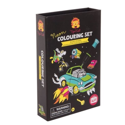 Set para pintar fosforescente- Autos de carrera