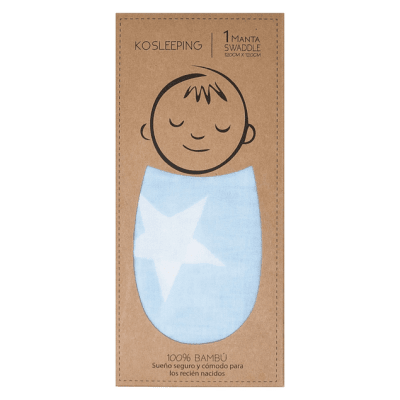Manta swaddle celeste