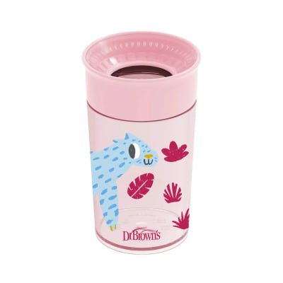 Vaso 360º Dinos rosa