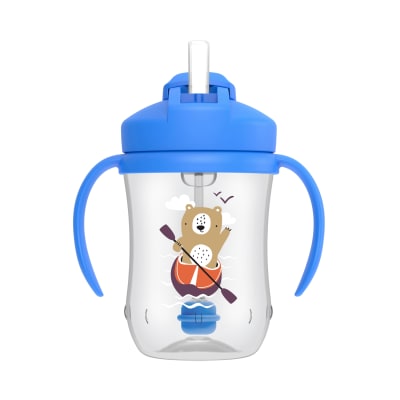 Vaso con bombilla Oso en bote1