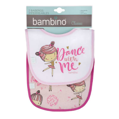 Set 2 baberos toalla Bailarinas