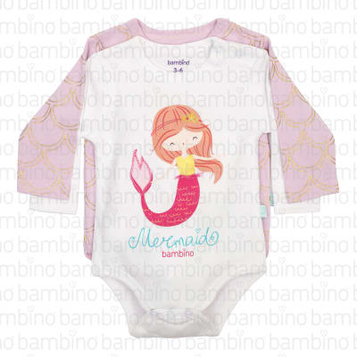 Pack 2 bodies manga larga Sirena