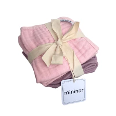 Toallas de algodón orgánico Rosa/Púrpura1