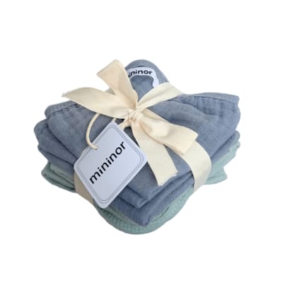 Toallas de algodón orgánico Verde/Gris1