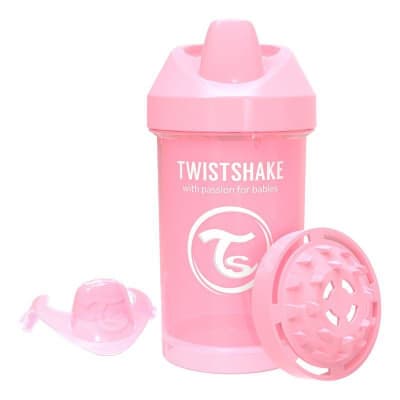 Vaso antiderrame Crawler Cup rosado1