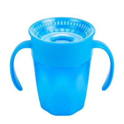 Vaso 360° con mangos azul1