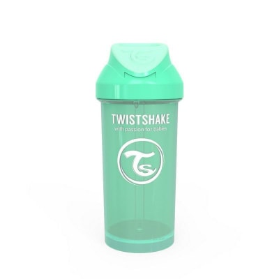 Vaso con bombilla Straw Cup verde1