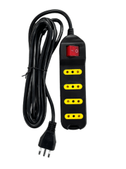 ALARGADOR C/INTERRUPTOR 4 POS 3MT NEGRO UYUSTOOLS