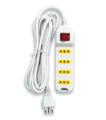 ALARGADOR C/INTERRUPTOR 4 POS 3MT BLANCO UYUSTOOLS