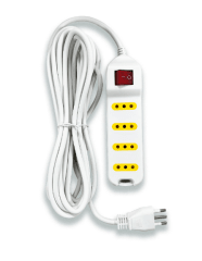 ALARGADOR C/INTERRUPTOR 4 POS 5MT BLANCO UYUSTOOLS