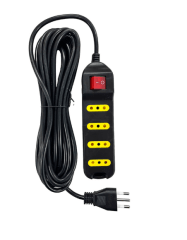 ALARGADOR C/INTERRUPTOR 4 POS 5MT NEGRO UYUSTOOLS