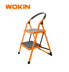 ESCALERA TIJERA ACERO 2 ESCALONES WOKIN