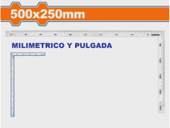 COTIZAR ESCUADRA 50X25CM WADFOW