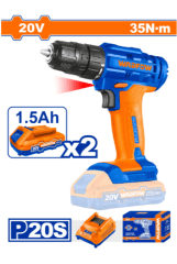 COTIZAR TALADRO INALAMBRICO 20V +2B+1C WADFOW