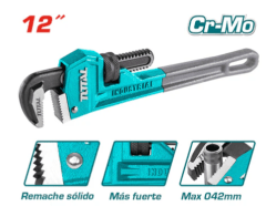 LLAVE STILLSON 12 PULG INDUSTRIAL TOTAL