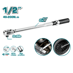 LLAVE TORQUE TORQUIMETRO 1/2 40 200 MM TOTAL