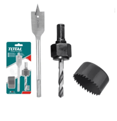 SET BROCA INSTALACION DE CERRADURAS 3 PIEZAS TOTAL