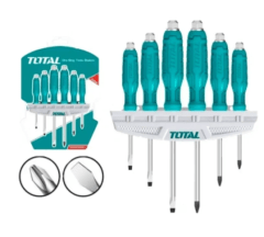 JUEGO DE DESTORNILLADORES DE IMPACTO 6 PIEZAS TOTAL