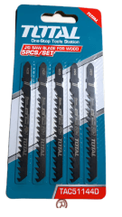 SET DE 5 HOJAS TIPO U PARA MADERA 74MM TOTAL