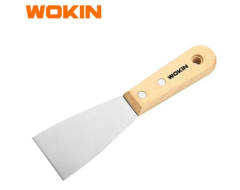 ESPATULA CON MANGO MADERA 50MM WOKIN
