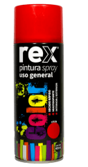 COTIZAR PINTURA SPRAY 400ML USO GENERAL COLOR ROJO MARCA REX