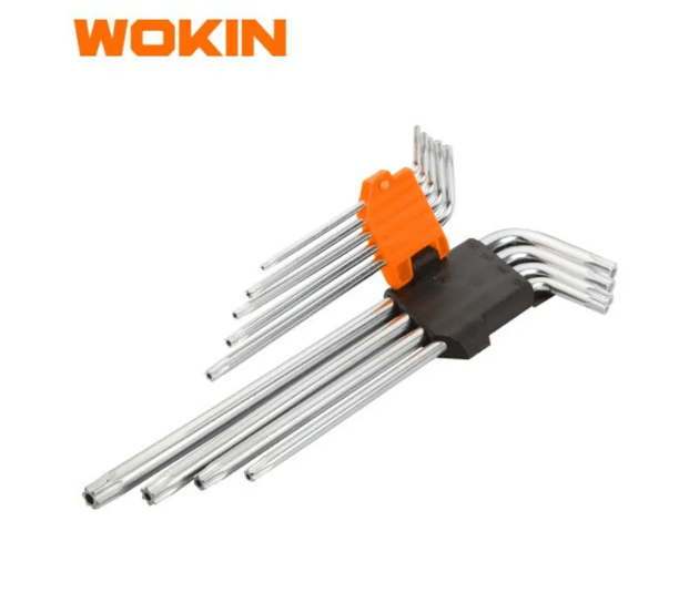 JUEGO DE LLAVES TORX LARGA 9 PIEZAS WOKIN1