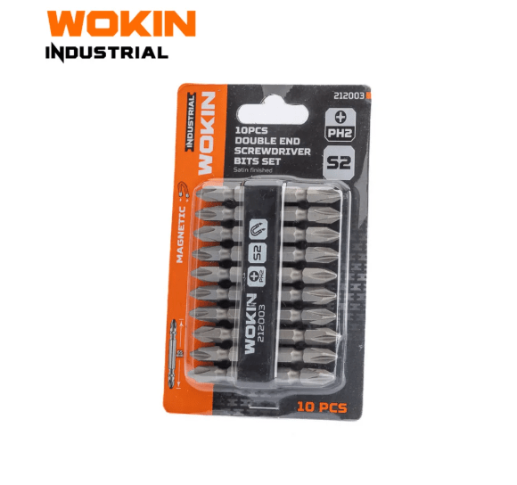 JUEGO DE PUNTAS 10 PIEZAS PH2/SL5.5 X 65MM WOKIN1