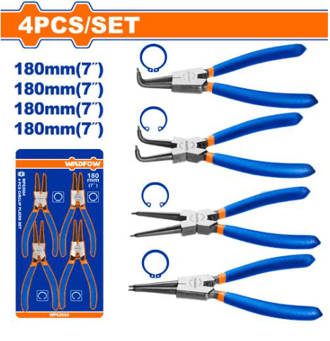 COTIZAR JUEGO DE 4 ALICATES PARA CIRCLIPS 7 PULG WADFOW1