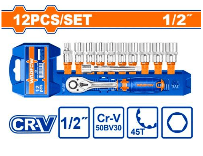 COTIZAR JUEGO DE CHICHARRA + 10 DADOS DE 1/2 PULG CR-V WADFOW1