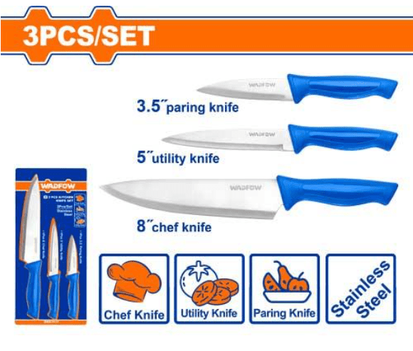 JUEGO DE 3 CUCHILLO DE COCINA WADFOW1